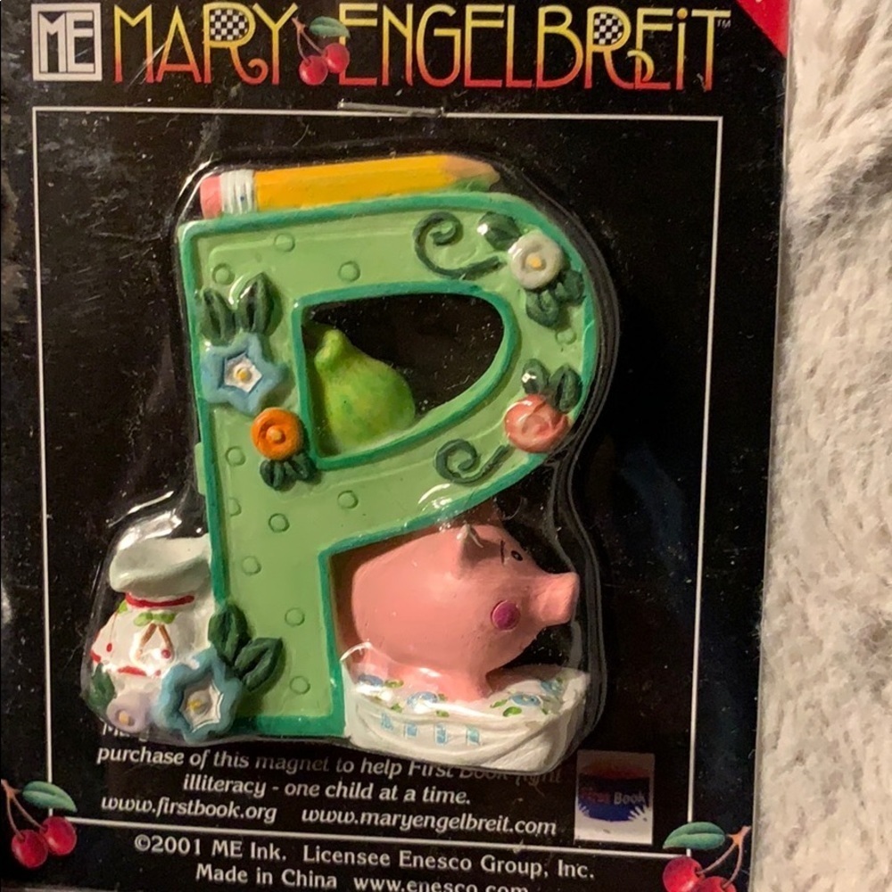 Mary Engelbreit Magnetic Letter “P” NIP